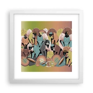 Plakat w białej ramie - Nadchodzi wielkie święto - 30x30 cm