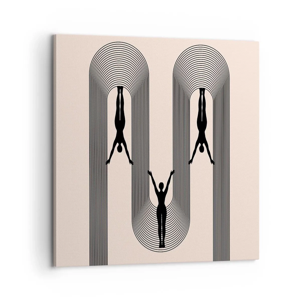 Obraz na płótnie - Do góry nogami - 60x60 cm