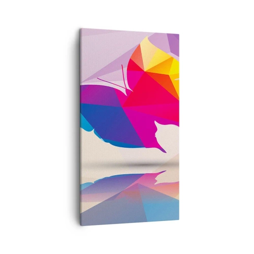 Obraz na płótnie - Motyla tęcza - 45x80 cm