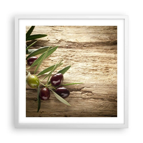 Plakat w białej ramie - Prosto od natury - 50x50 cm