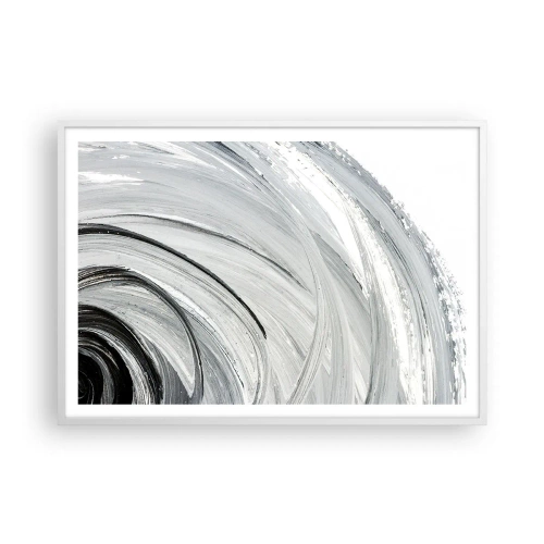 Plakat w białej ramie - Kompozycja orbitalna - 100x70 cm