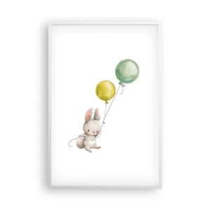 Plakat w białej ramie - Też polecę! - 61x91 cm