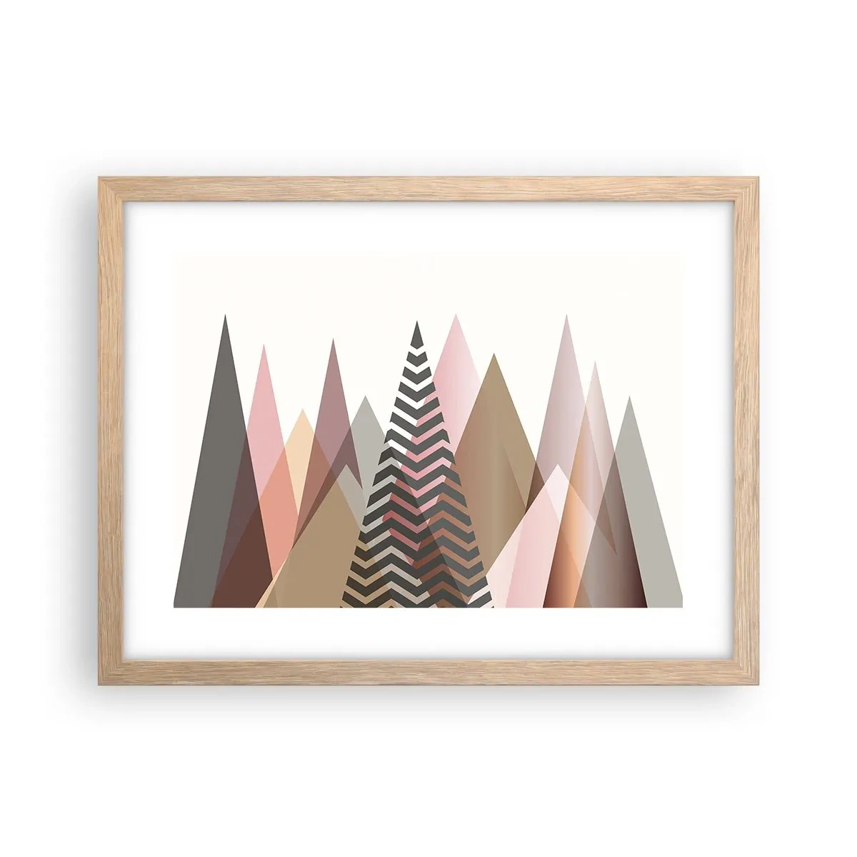 Plakat w ramie jasny dąb - Piramidalny widok - 40x30 cm
