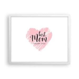 Plakat w białej ramie - Zawsze odpowiedni moment - 50x40 cm