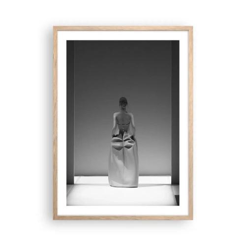 Plakat w ramie jasny dąb - Wyrafinowana prostota - 50x70 cm