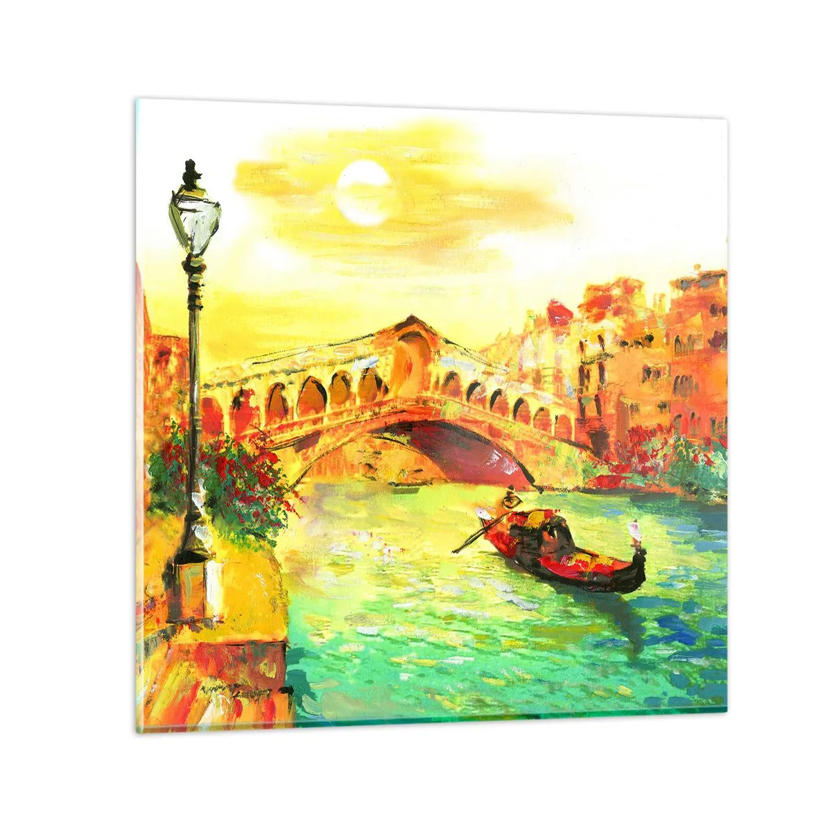 Obraz na szkle - Pielgrzymka zakochanych - 60x60 cm