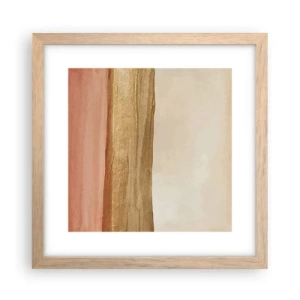 Plakat w ramie jasny dąb - Kompozycja wertykalna - 30x30 cm