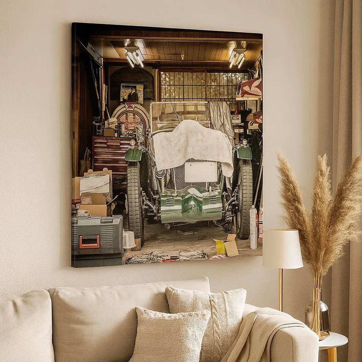 Obraz na płótnie - Powrót do przeszłości - 30x30 cm