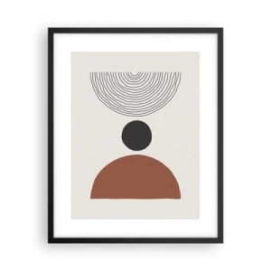 Plakat w czarnej ramie - W centrum uwagi - 40x50 cm