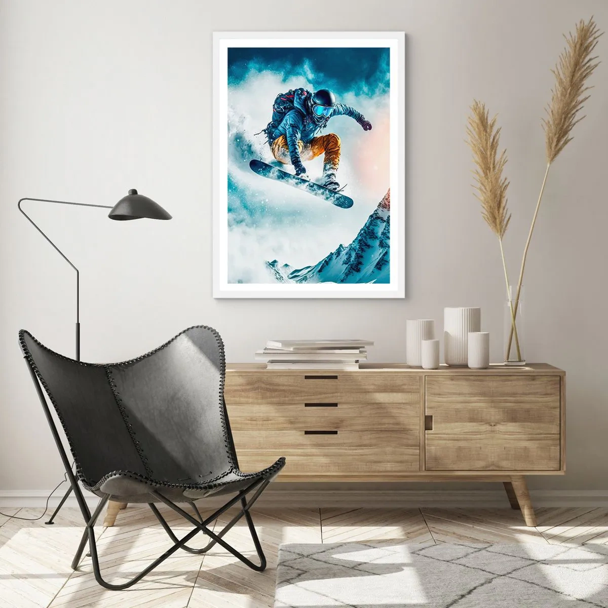 Plakat w białej ramie - Ekstremalne emocje - 61x91 cm