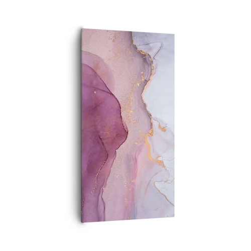 Obraz na płótnie - Fale lila i fioletu - 65x120 cm