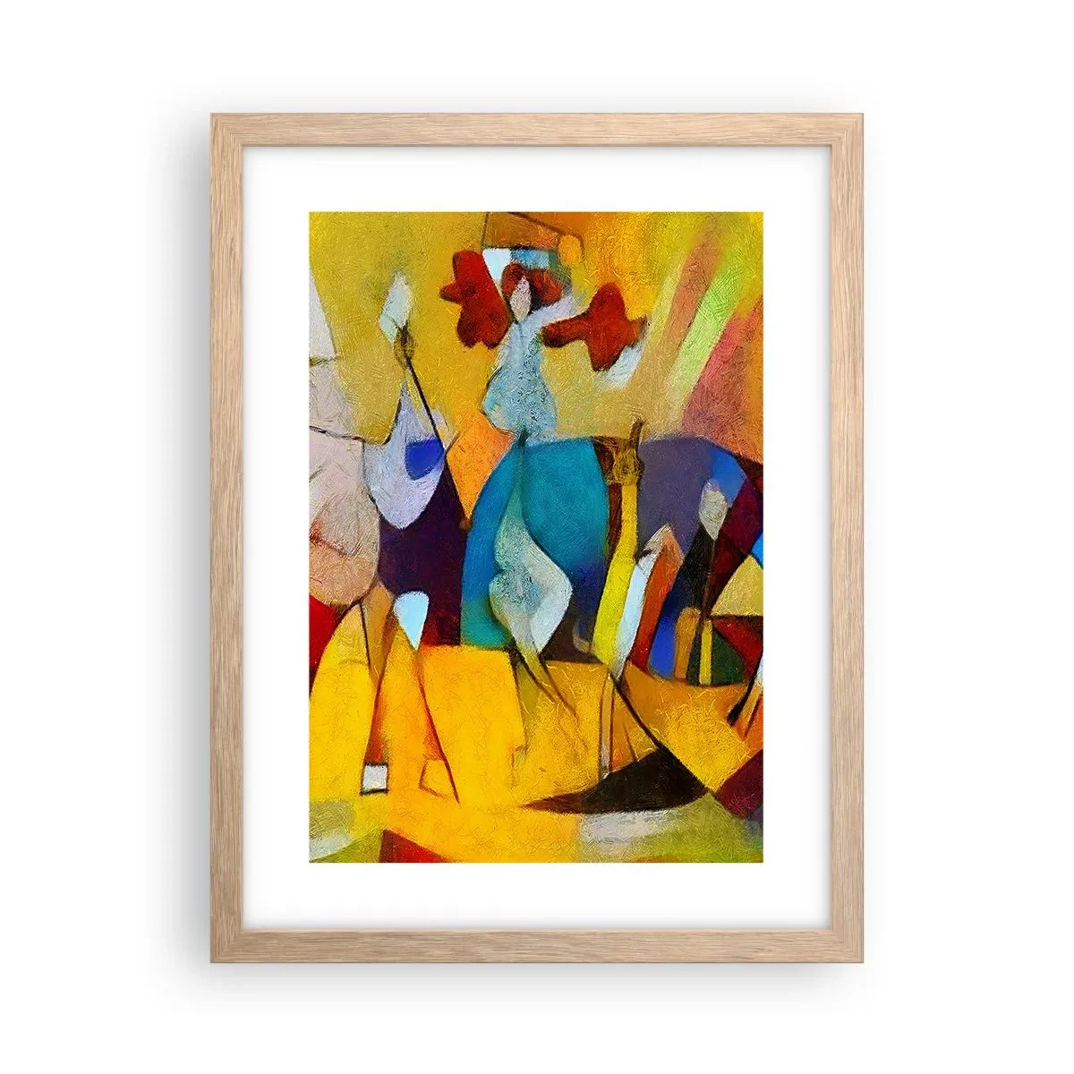 Plakat w ramie jasny dąb - Słońce - życie - radość - 30x40 cm