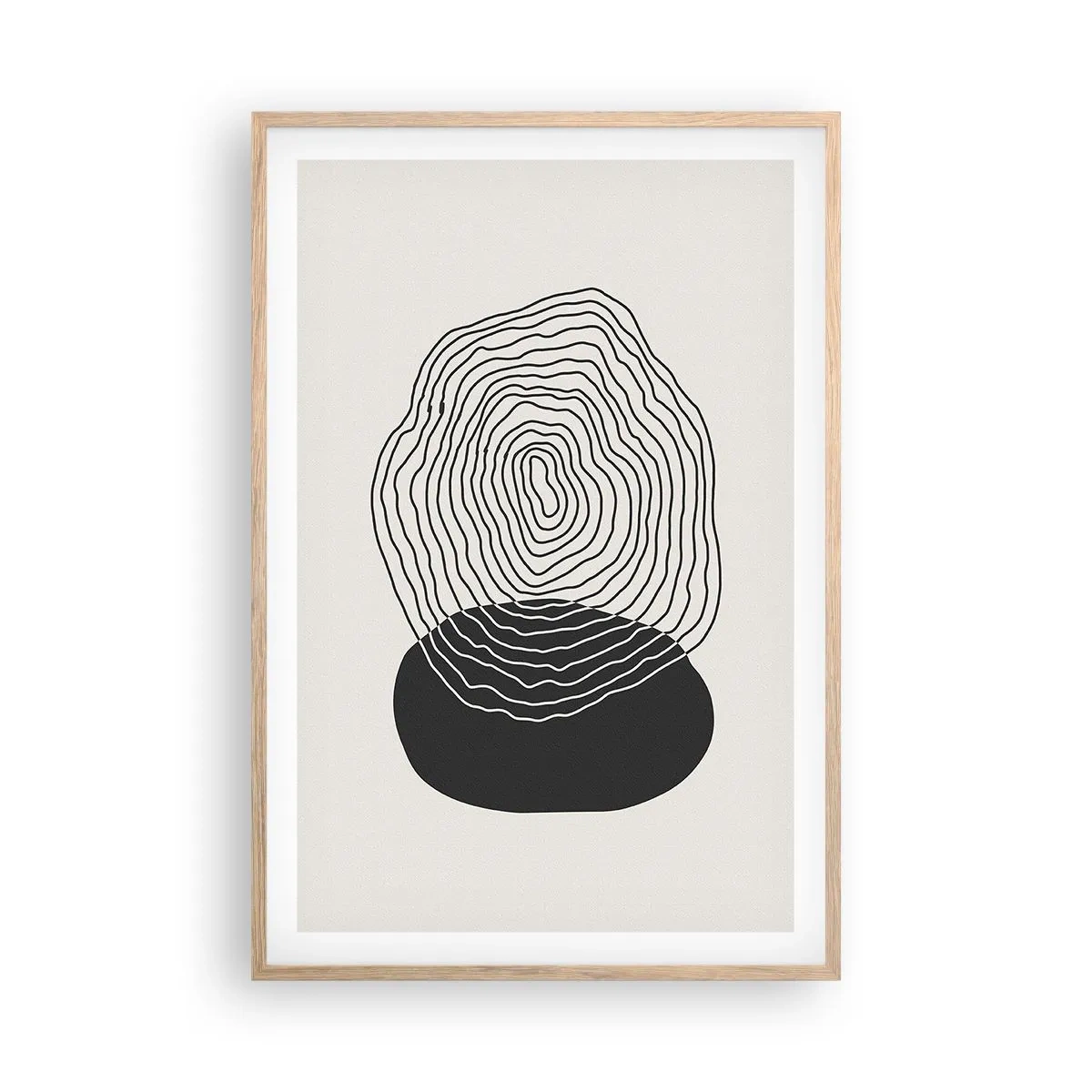 Plakat w ramie jasny dąb - Trwanie i drganie - 61x91 cm