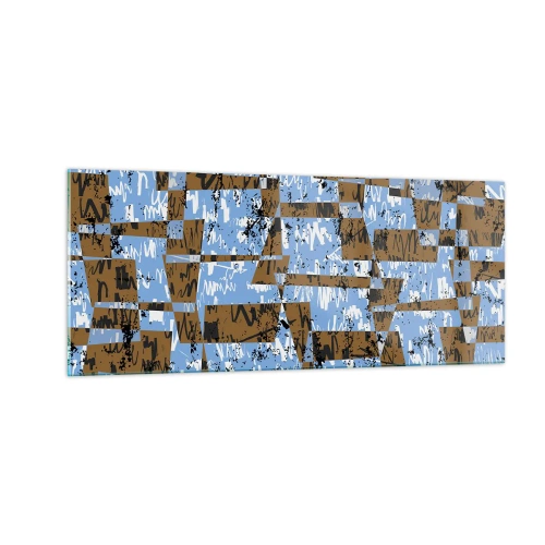Obraz na szkle - Nieludowa wycinanka - 100x40 cm