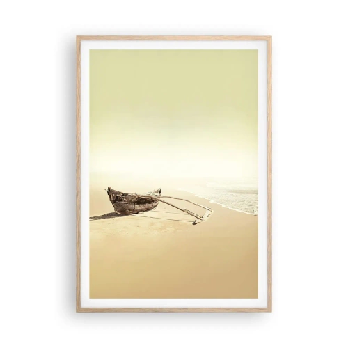 Plakat w ramie jasny dąb - Wspomnienie mórz południowych - 70x100 cm