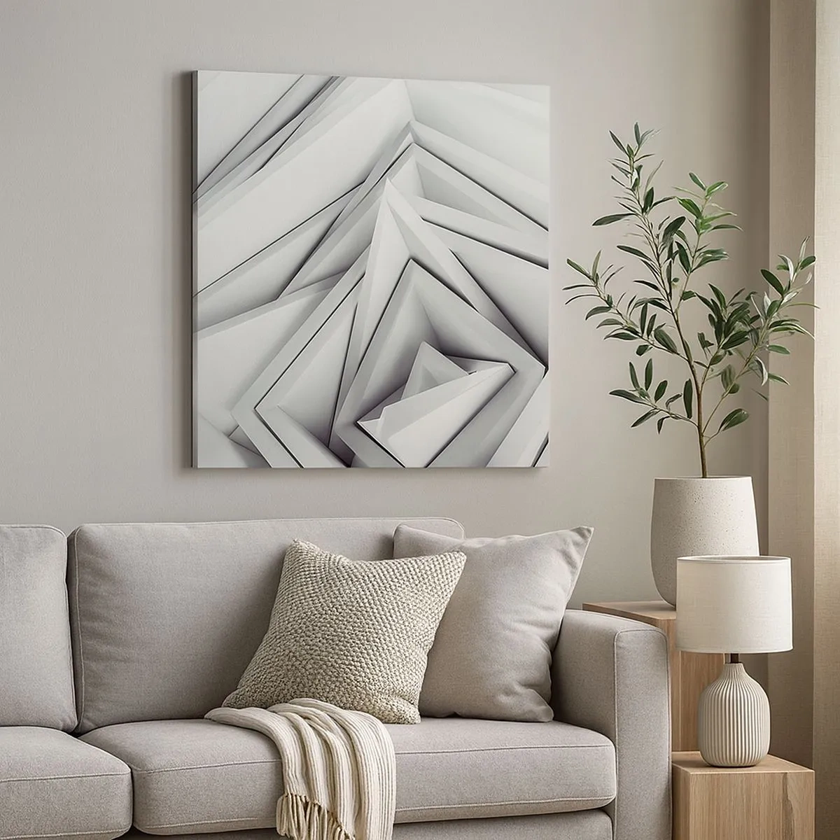 Obraz na płótnie - Ostrych kątów pąkowie - 30x30 cm