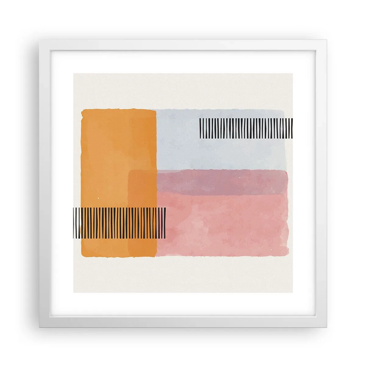 Plakat w białej ramie - Z kąta w kąt - 40x40 cm