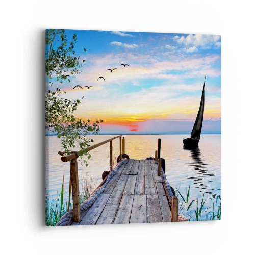 Obraz na płótnie - Dobry wieczór - 40x40 cm