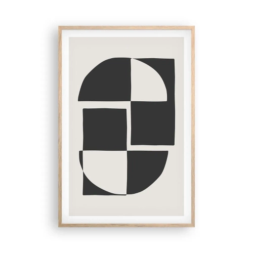 Plakat w ramie jasny dąb - Antyteza – synteza - 61x91 cm