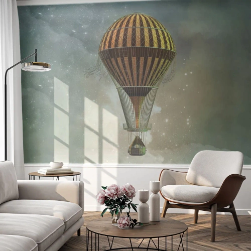 Fototapeta Premium Sand - Pionierskie loty - Balon, Latać, Chmury - 400x280 cm