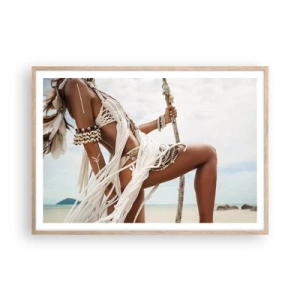 Plakat w ramie jasny dąb - Kapłanka słońca - 100x70 cm