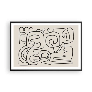 Plakat w czarnej ramie - Po śladzie - 91x61 cm