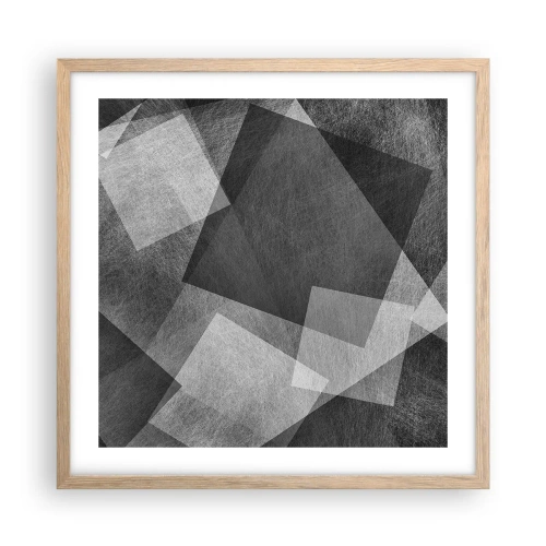 Plakat w ramie jasny dąb - Odwieczny symbol trwałości i porządku - 50x50 cm