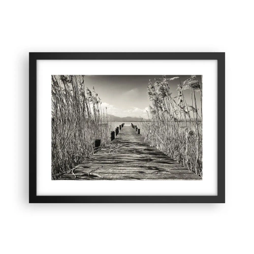 Plakat w czarnej ramie - W zaciszu traw - 40x30 cm