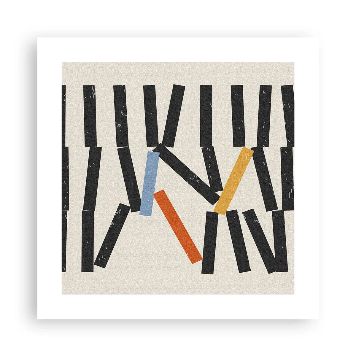 Plakat - Domino – kompozycja - 40x40 cm
