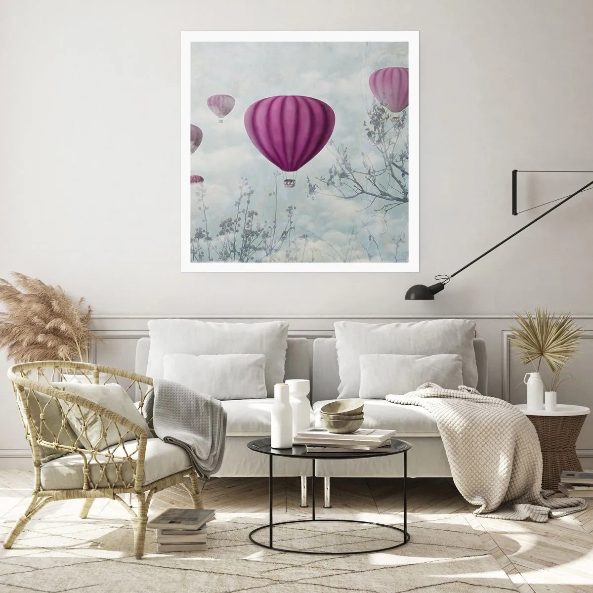 Plakat - Jak statki na niebie - 60x60 cm