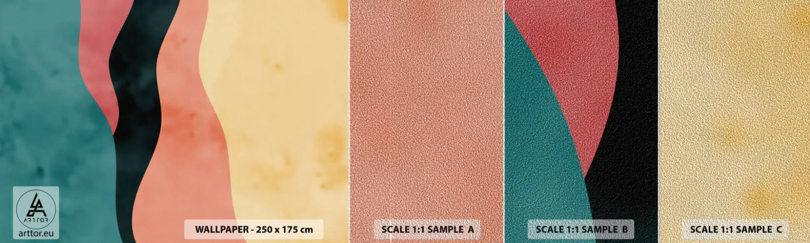 Fototapeta Próbka Premium Sand - Zgodna niezgodność - Abstrakcja, Sztuka, Modern Art. - 100x30 cm