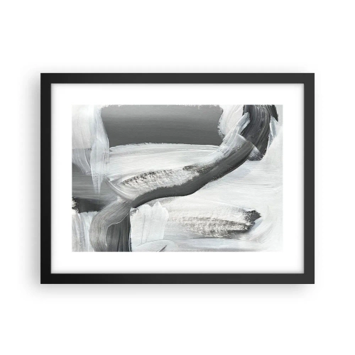 Plakat w czarnej ramie - Zdecydowanym ruchem - 40x30 cm