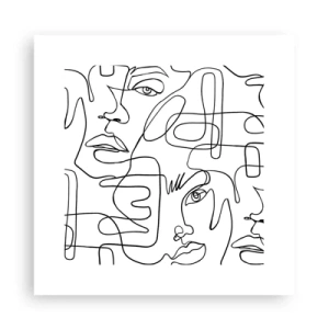 Plakat - W splątanych emocjach - 30x30 cm