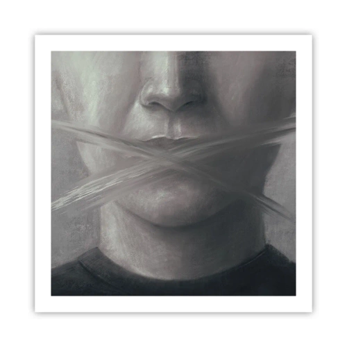 Plakat - Ani słowa - 60x60 cm