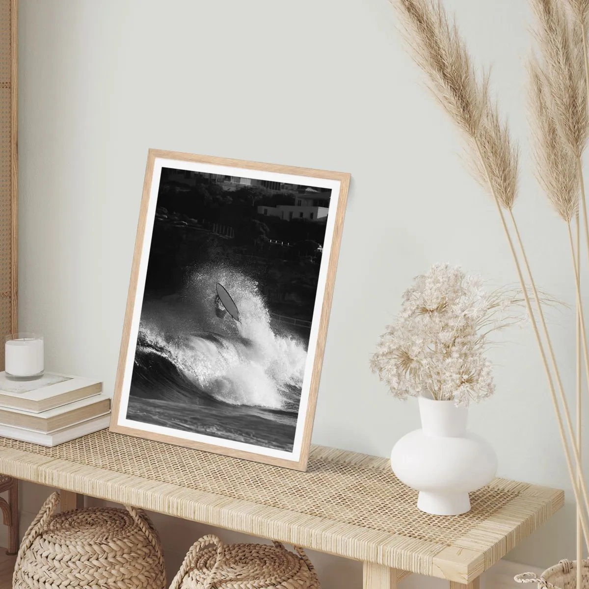 Plakat w ramie jasny dąb - Wyzwanie przyjęte! - 70x100 cm