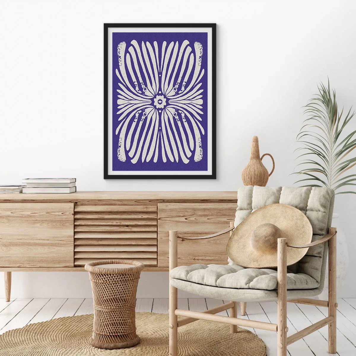 Plakat w czarnej ramie - Etniczne inspiracje - 70x100 cm