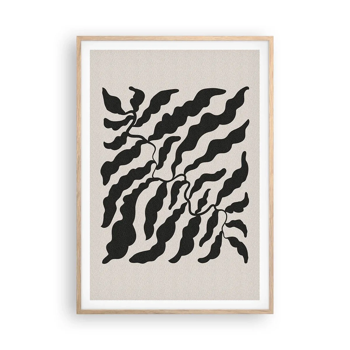 Plakat w ramie jasny dąb - Natura kwadratu - 70x100 cm