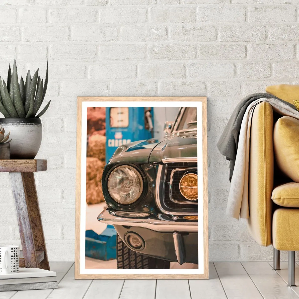 Plakat w ramie jasny dąb - Spotkanie z legendą - 30x40 cm