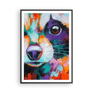 Plakat w czarnej ramie - Tylko dobre emocje - 70x100 cm