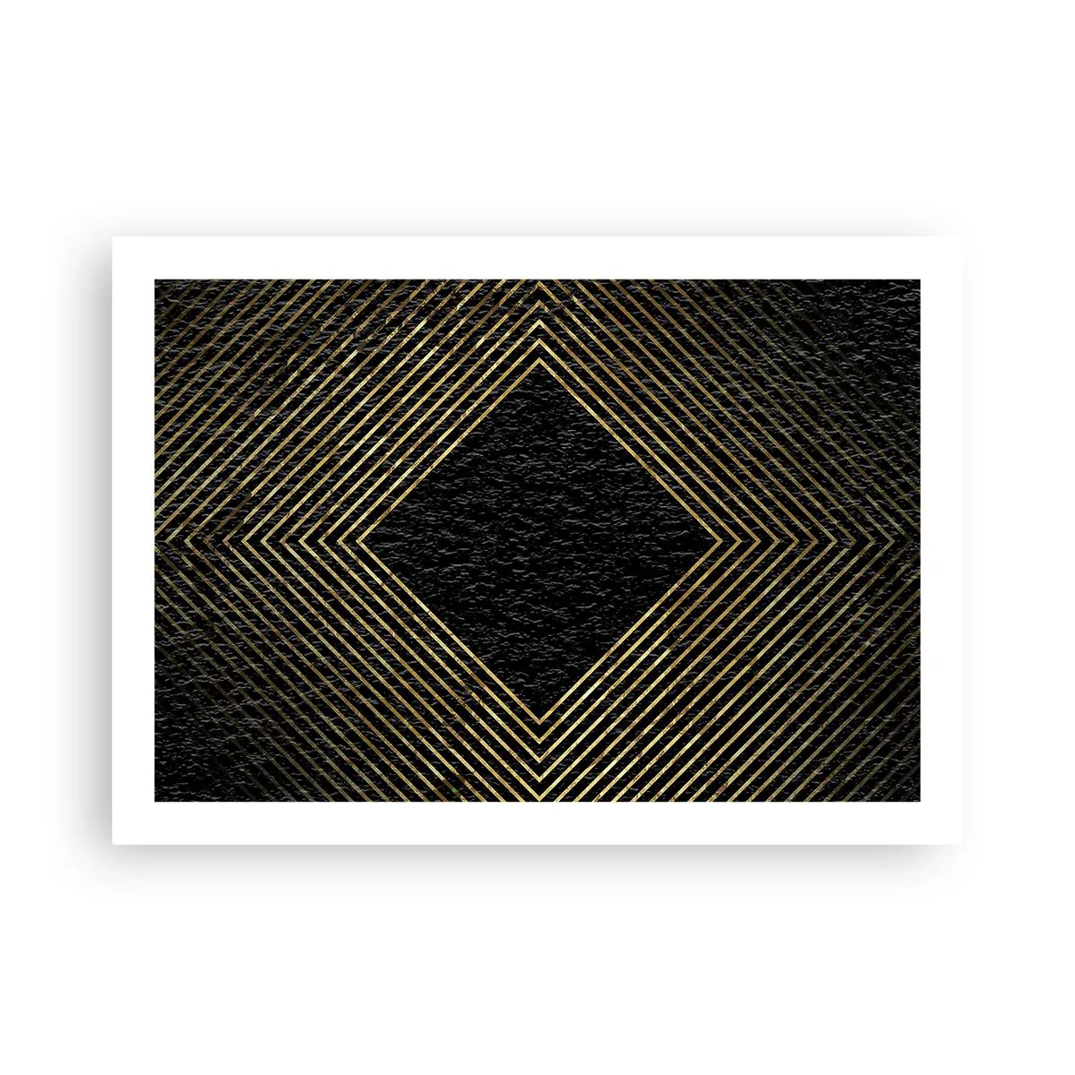Plakat - Geometria w stylu glamour - 70x50 cm