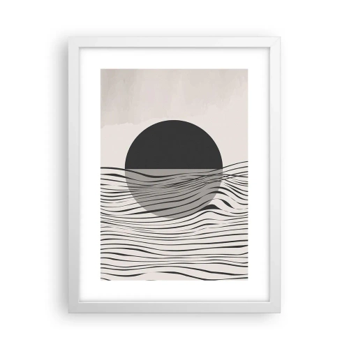 Plakat w białej ramie - Kompozycja połowiczna - 30x40 cm