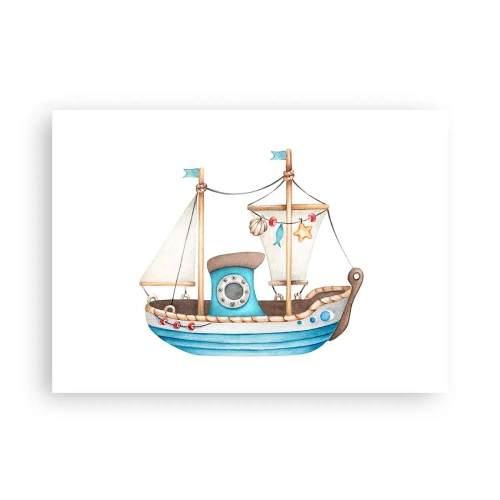 Plakat - Ahoj, przygodo! - 70x50 cm