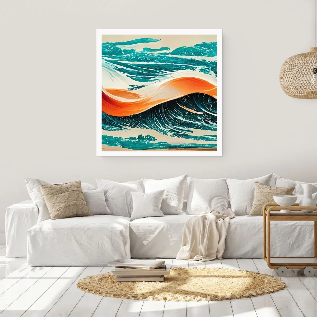 Plakat - Sen surfera - 60x60 cm