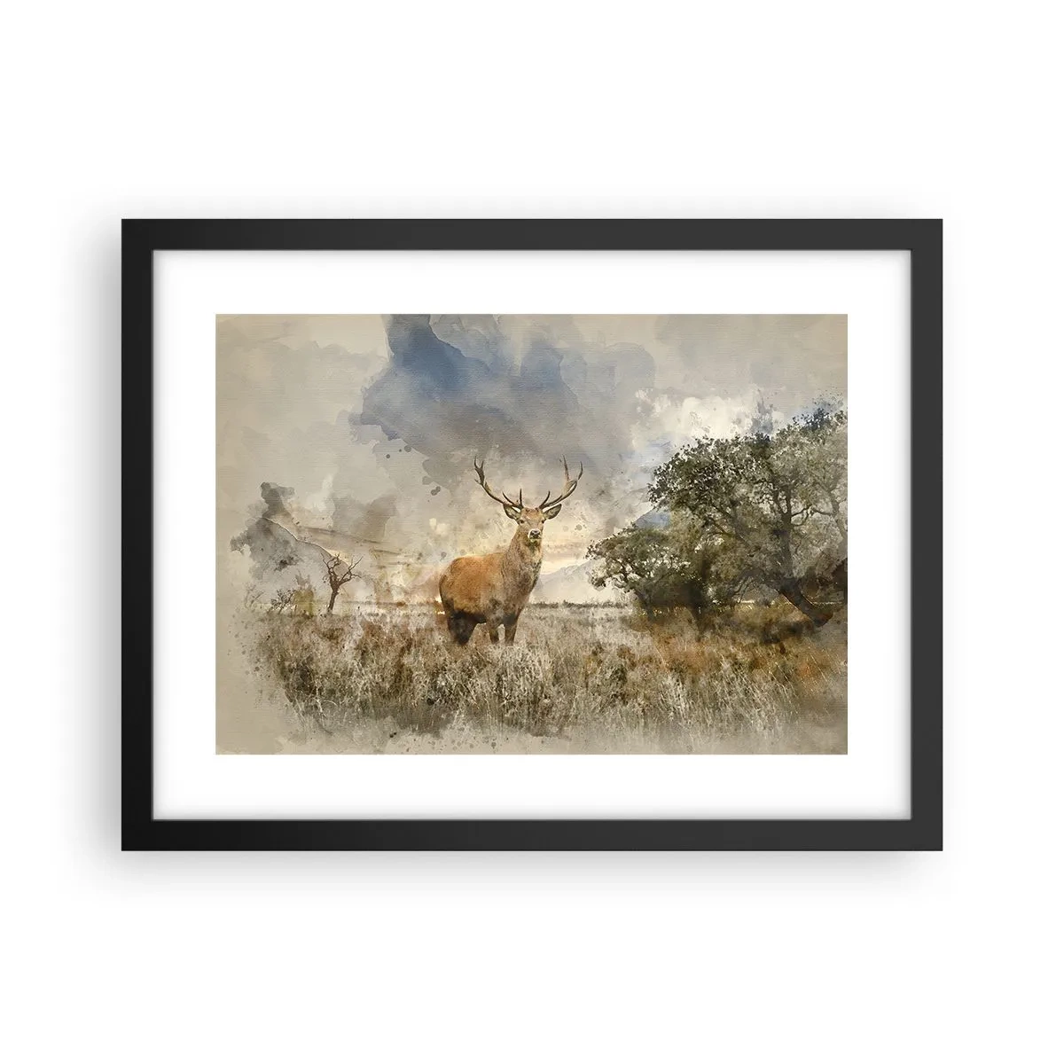 Plakat w czarnej ramie - Godność - siła - dostojeństwo - 40x30 cm