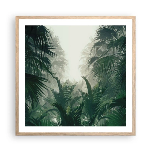 Plakat w ramie jasny dąb - Tropikalna tajemnica - 60x60 cm