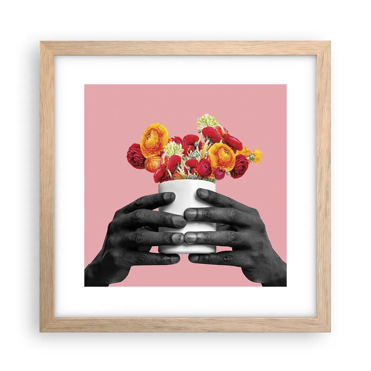 Plakat w ramie jasny dąb - Apoteoza życia - 30x30 cm