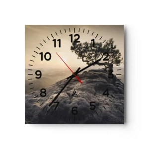 Zegar ścienny - Życie zawsze zwycięża - 40x40 cm