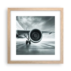 Plakat w ramie jasny dąb - Jest moc! - 30x30 cm