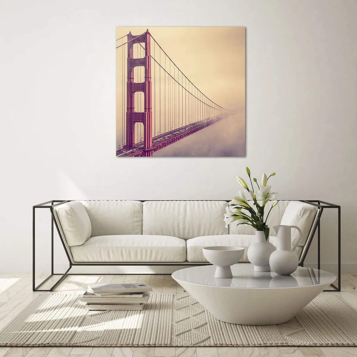 Obraz na szkle - Między niebem a ziemią - 70x70 cm