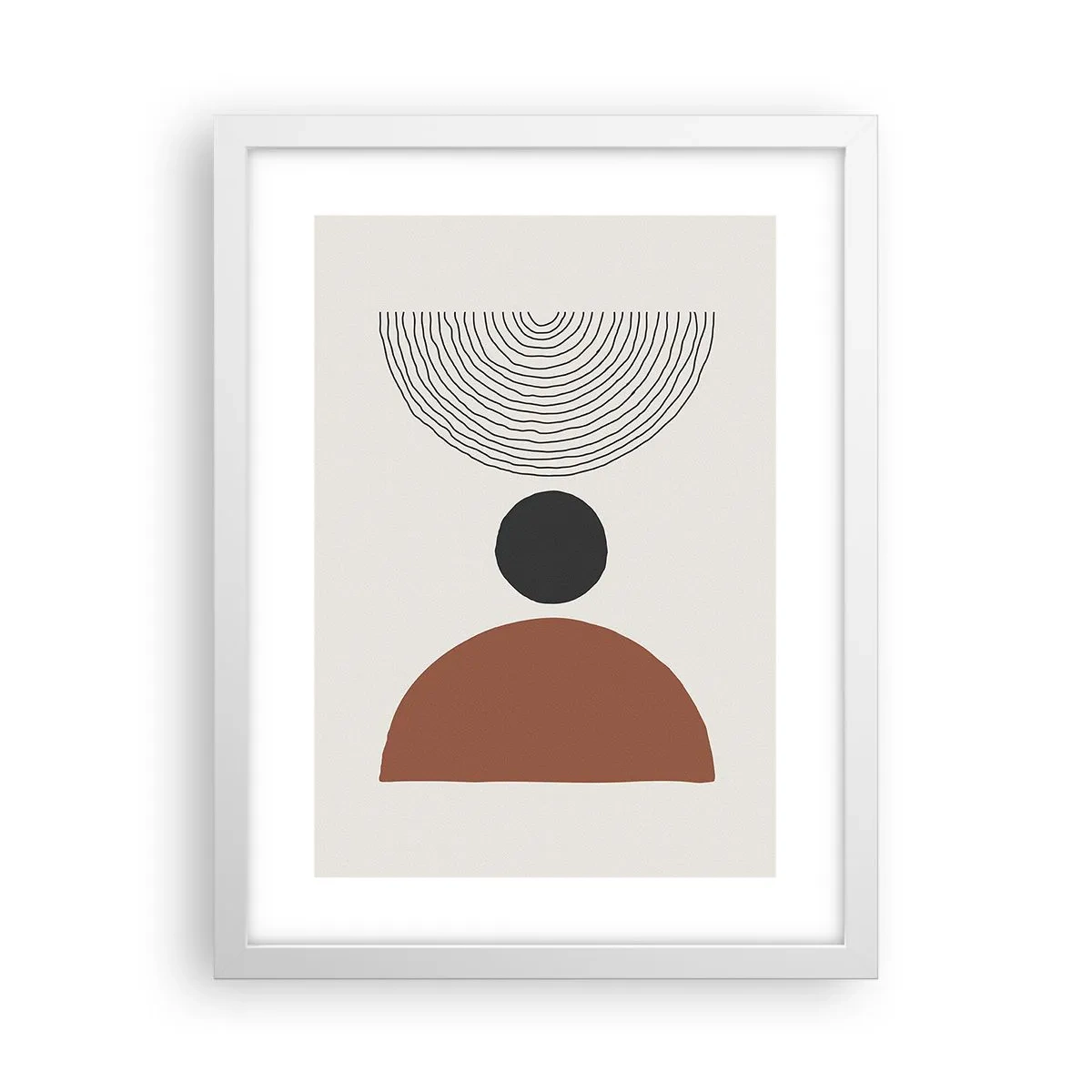 Plakat w białej ramie - W centrum uwagi - 30x40 cm